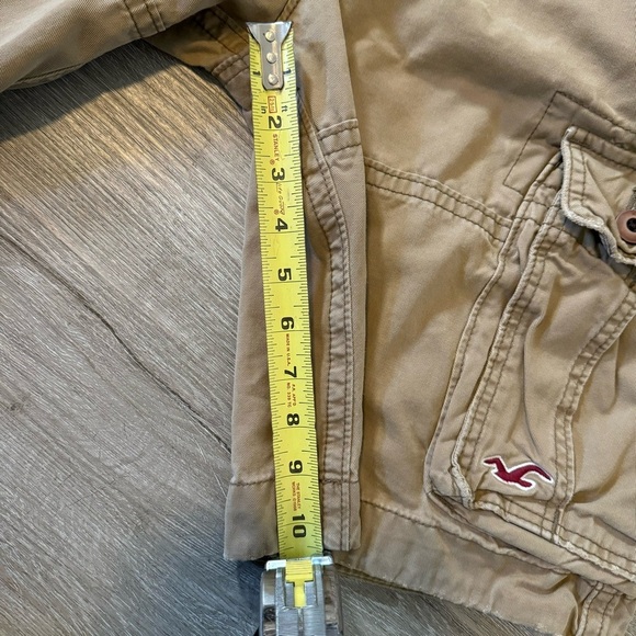 Men’s Vintage Y2K Hollister Cargo Shorts Outdoor Gorpcore Hike Baggy Khaki Sz 32 - Picture 10 of 12